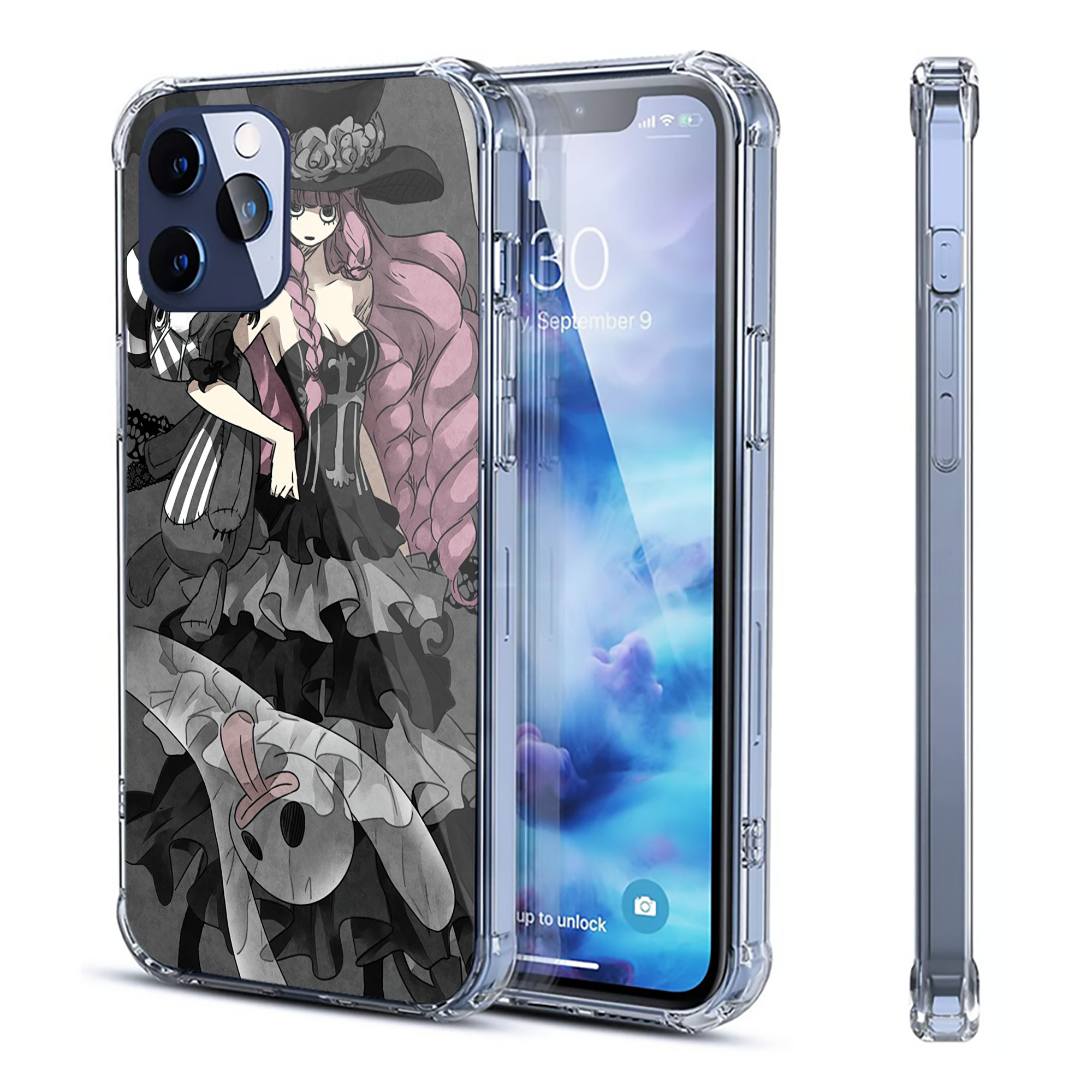 （画像用） ワンピース ONE PIECE 【iPhone 12シリーズ対応】透明スマホケース（クリアソフトケース）